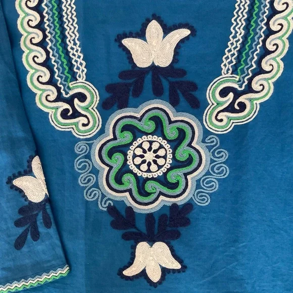 TORY BURCH Classic Tunic Top - Picture 2 of 8